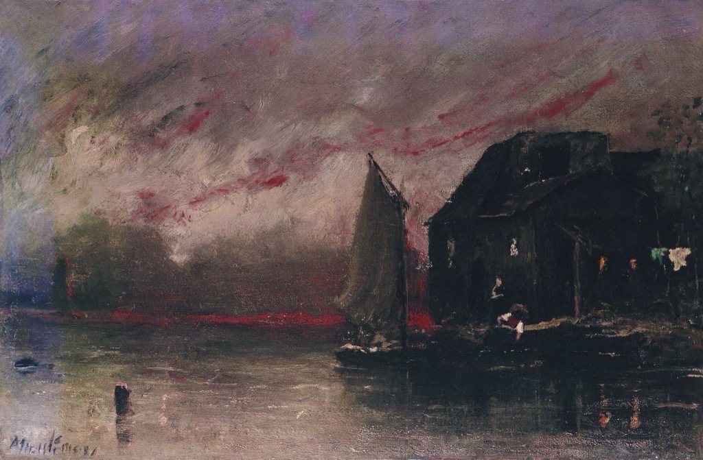 Evening Atmosphere by Mihály Munkácsy