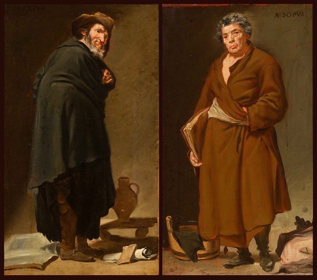 Aesop and Menippus by Francisco Goya