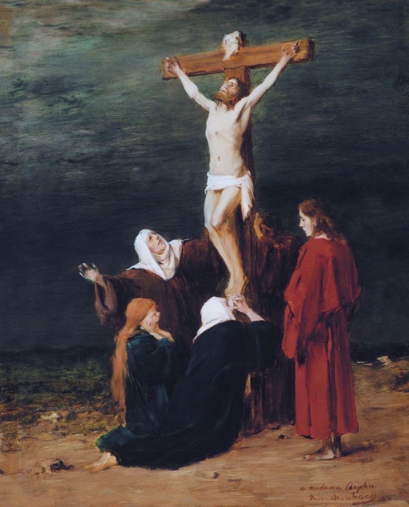 Christ on the Cross (Study painting) by Mihály Munkácsy