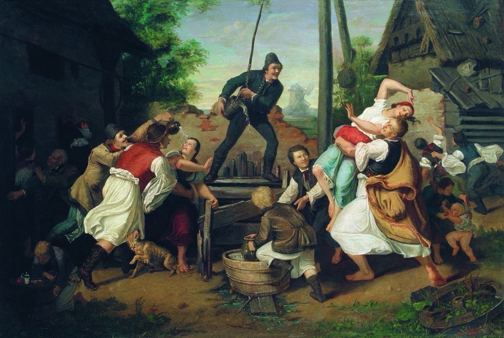 Easter Sprinkling by Mihály Munkácsy