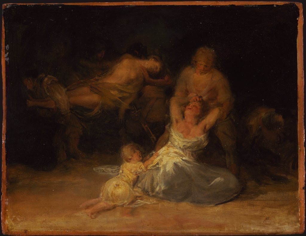 Act of Violence against Two Women by Francisco Goya