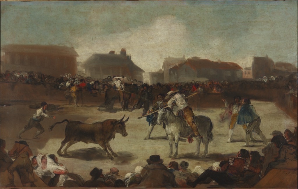 A Village Bullfight by Francisco Goya