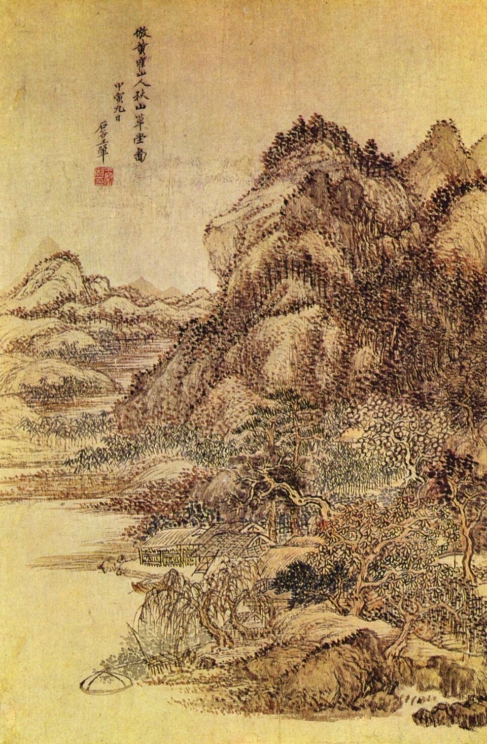 Hut in the Autumn Rain by Wang Hui