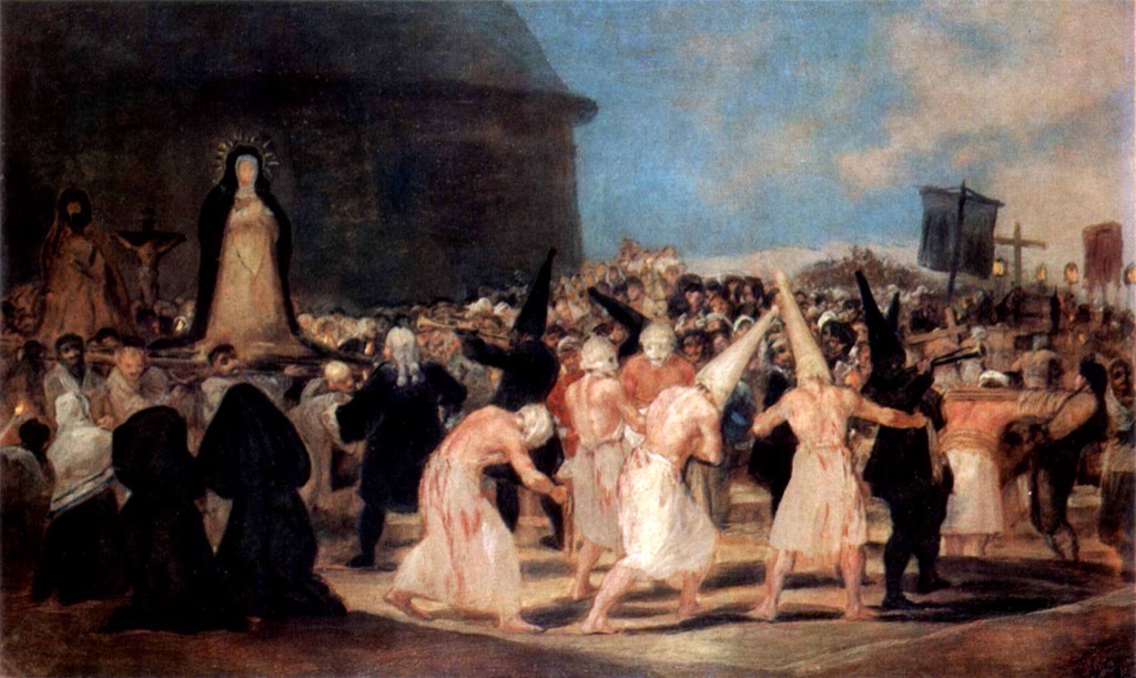 A Procession of Flagellants by Francisco Goya