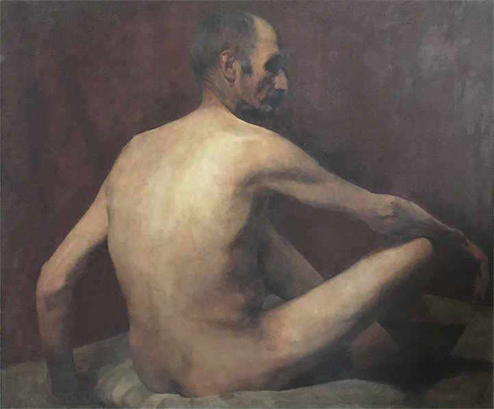Nu masculino sentado by Eliseu Visconti