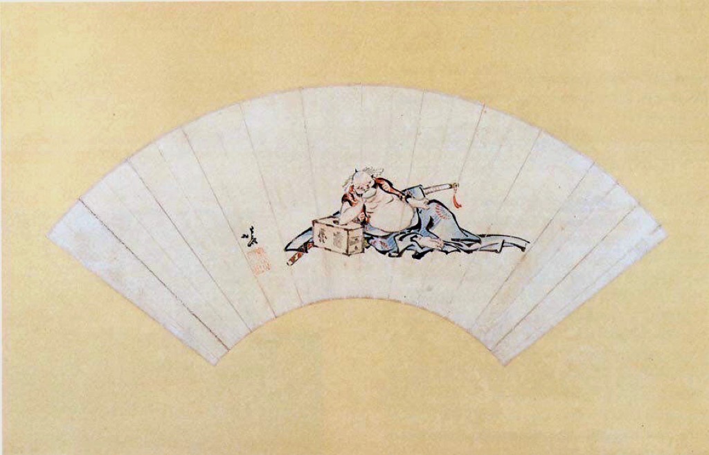 Drunken Asaina by Katsushika Hokusai