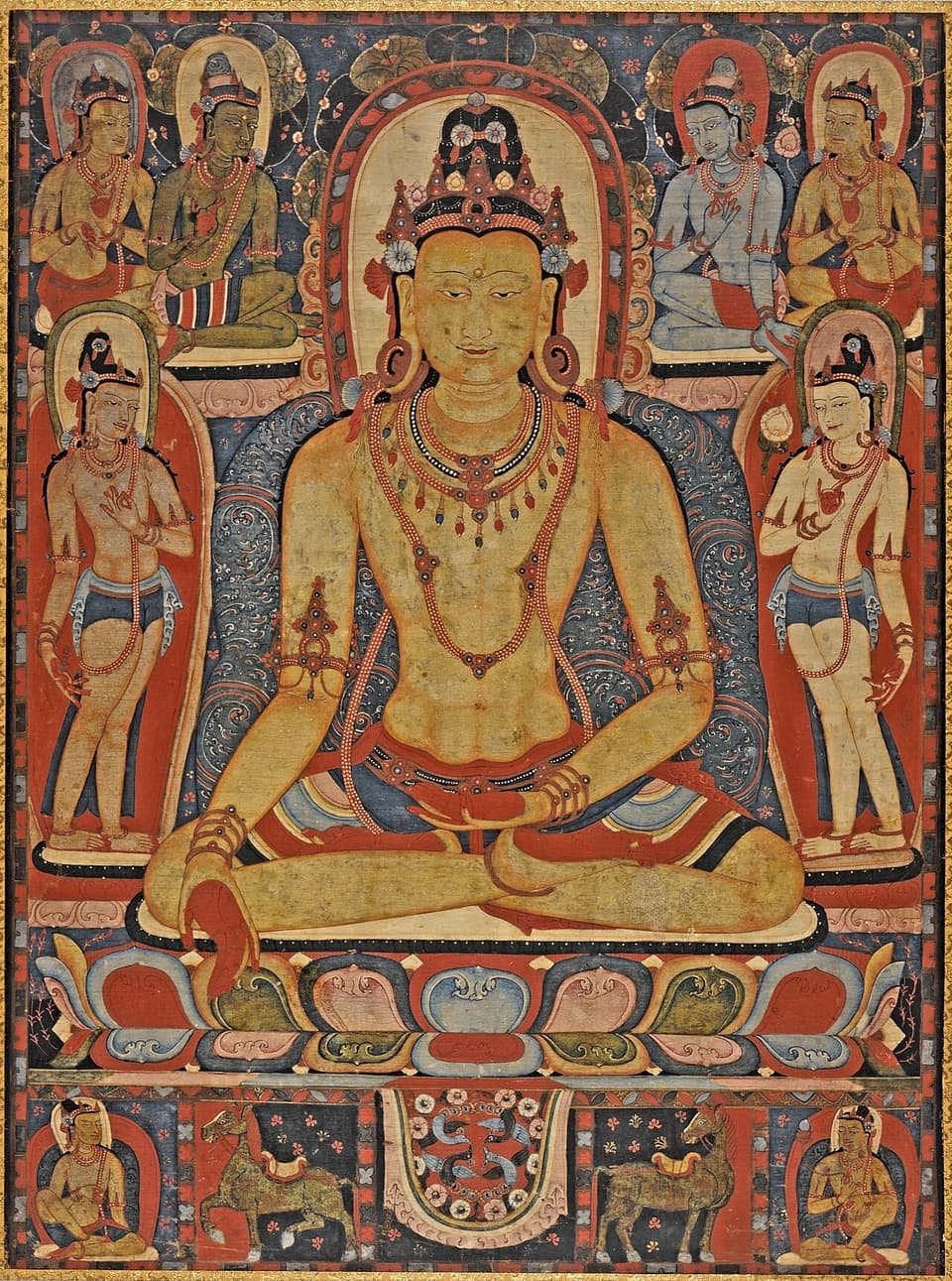 Jina Buddha Ratnasambhava, Tibetan thangka